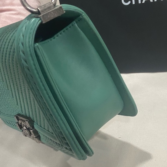 Rare🔥Chanel Limited Edition Braided Trim Medium Boy Bag - Picture 8 of 12